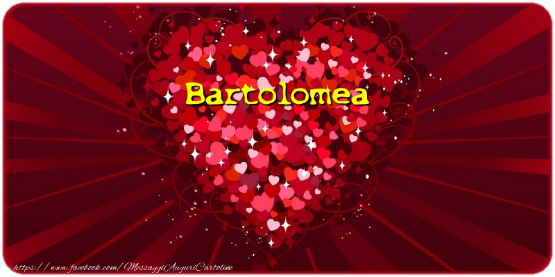 Cartoline d'amore - Cuore | Bartolomea