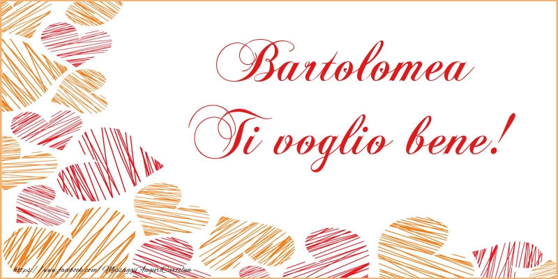 Cartoline d'amore - Cuore | Bartolomea Ti voglio bene!