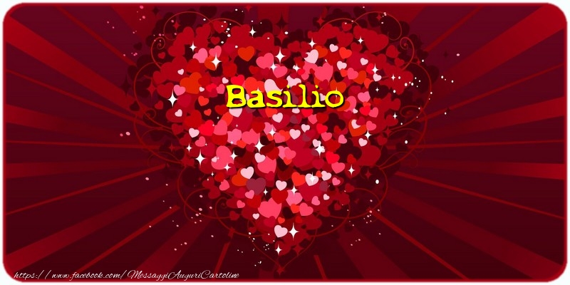 Cartoline d'amore - Cuore | Basilio