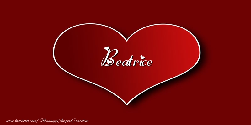 Cartoline d'amore - Amore Beatrice