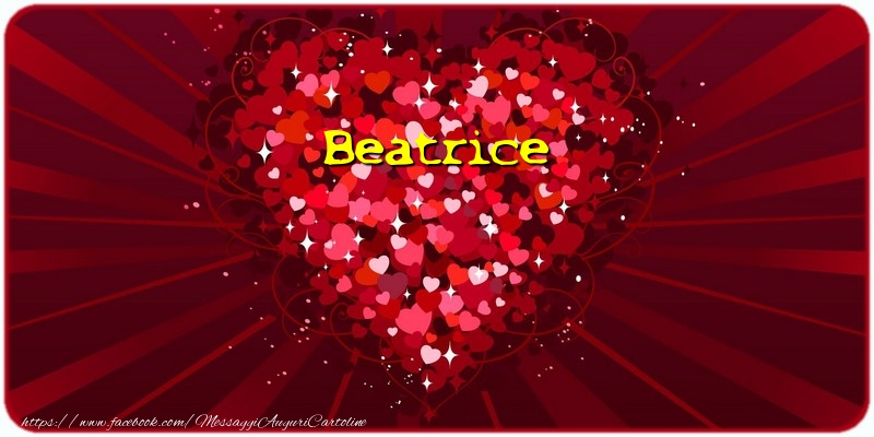Cartoline d'amore - Cuore | Beatrice