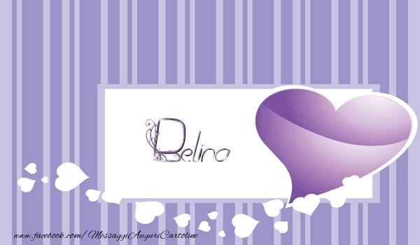 Cartoline d'amore - Cuore | Love Belina