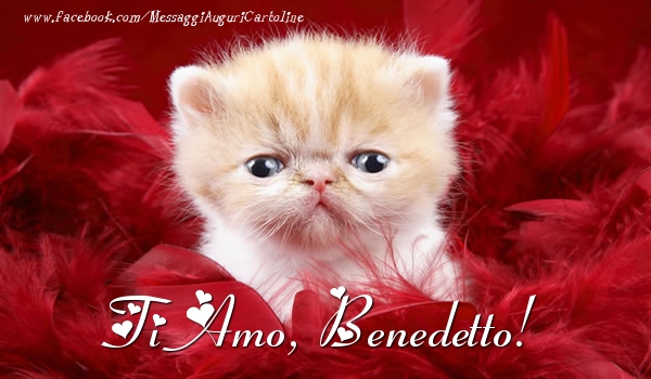 Cartoline d'amore - Animali | Ti amo, Benedetto!