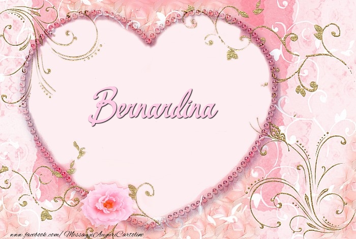 Cartoline d'amore - Cuore & Fiori | Bernardina