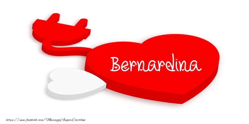 Cartoline d'amore - Cuore | Love Bernardina