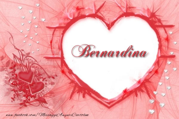 Cartoline d'amore - Cuore | Amore Bernardina