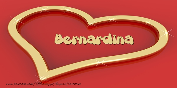 Cartoline d'amore - Cuore | Love Bernardina