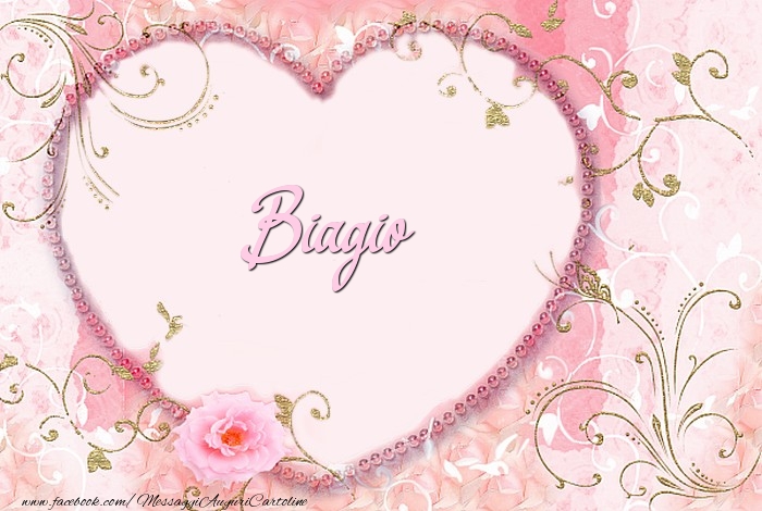 Cartoline d'amore - Cuore & Fiori | Biagio