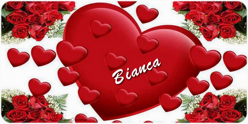 Cartoline d'amore - Cuore | Bianca