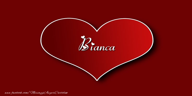 Cartoline d'amore - Cuore | Amore Bianca