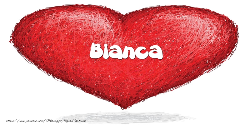 Cartoline d'amore -  Bianca nel cuore