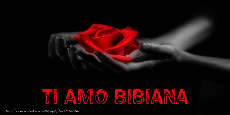  Cartoline d'amore - Rose | Ti Amo Bibiana