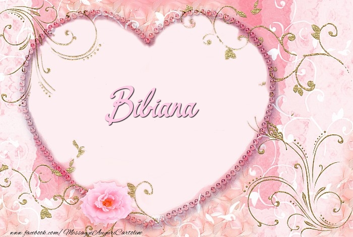Cartoline d'amore - Cuore & Fiori | Bibiana