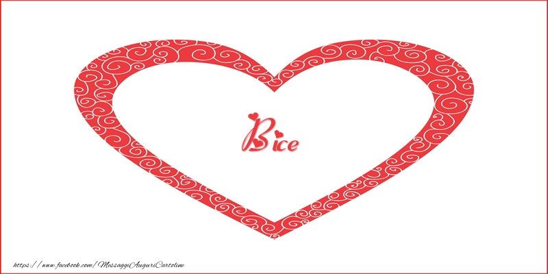  Cartoline d'amore -  Bice | Nome nel Cuore