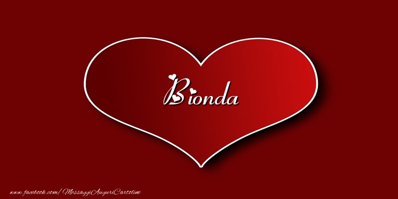 Cartoline d'amore - Amore Bionda