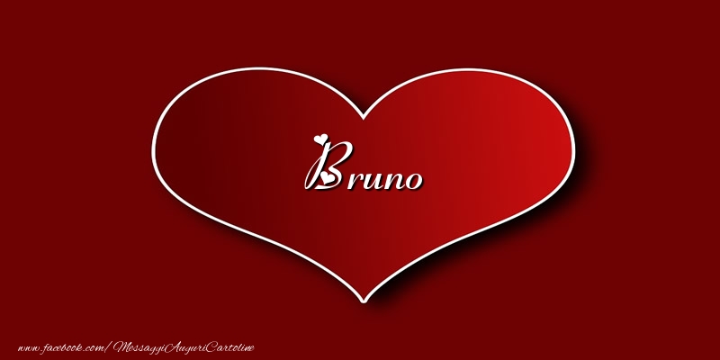 Cartoline d'amore - Cuore | Amore Bruno