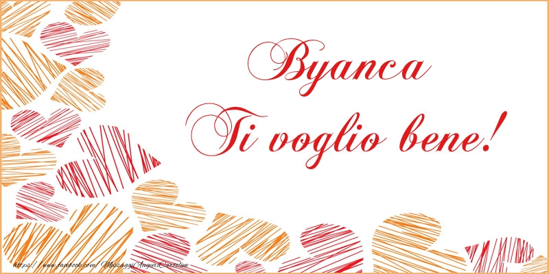 Cartoline d'amore - Cuore | Byanca Ti voglio bene!