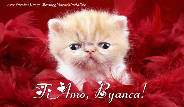 Cartoline d'amore - Animali | Ti amo, Byanca!