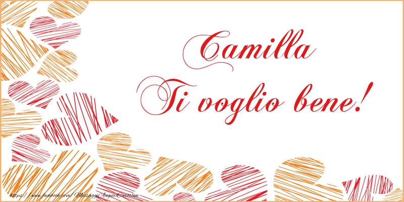 Cartoline d'amore - Cuore | Camilla Ti voglio bene!