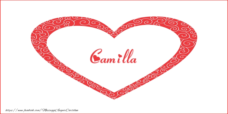 Cartoline d'amore -  Camilla | Nome nel Cuore