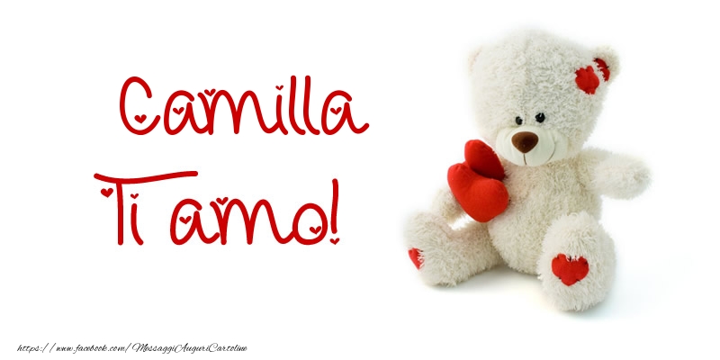 Cartoline d'amore - Animali & Animazione & Cuore & Orsi | Camilla Ti amo!