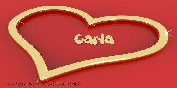 Cartoline d'amore - Cuore | Love Carla