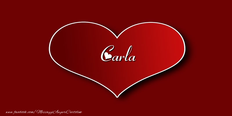 Cartoline d'amore - Cuore | Amore Carla