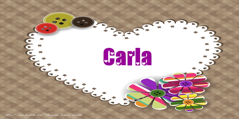 Cartoline d'amore -  Carla nel cuore!