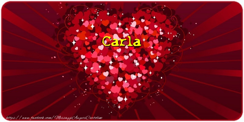 Cartoline d'amore - Cuore | Carla