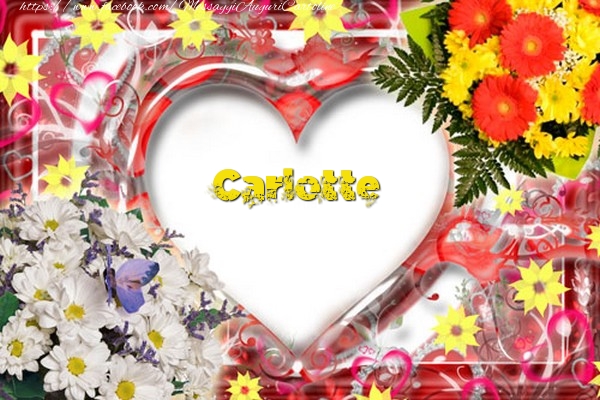 Cartoline d'amore - Cuore & Fiori | Carlotte