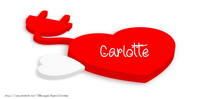 Cartoline d'amore - Cuore | Love Carlotte