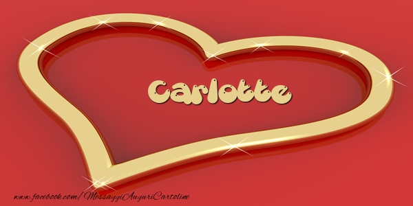Cartoline d'amore - Cuore | Love Carlotte