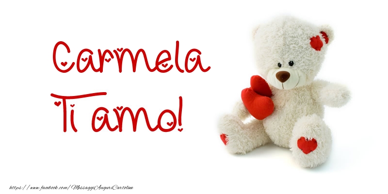 Cartoline d'amore - Animali & Animazione & Cuore & Orsi | Carmela Ti amo!