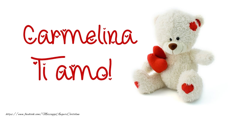 Cartoline d'amore - Animali & Animazione & Cuore & Orsi | Carmelina Ti amo!