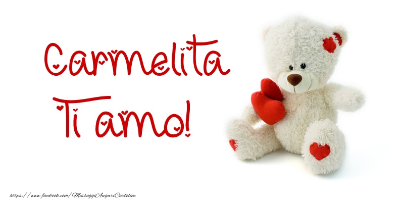 Cartoline d'amore - Animali & Animazione & Cuore & Orsi | Carmelita Ti amo!