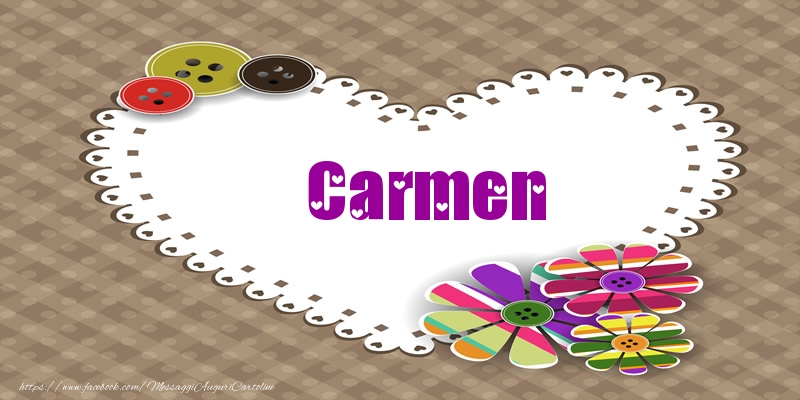 Cartoline d'amore -  Carmen nel cuore!