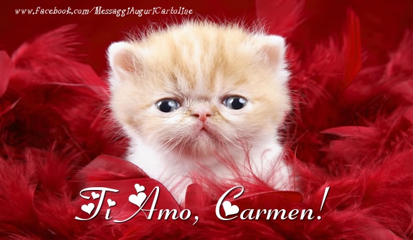 Cartoline d'amore - Animali | Ti amo, Carmen!