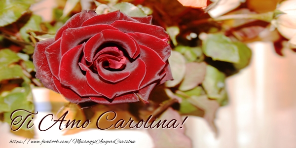 Cartoline d'amore - Ti amo Carolina!