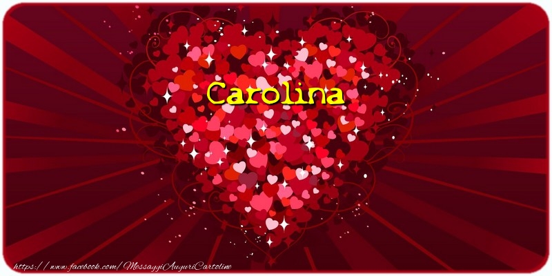 Cartoline d'amore - Cuore | Carolina