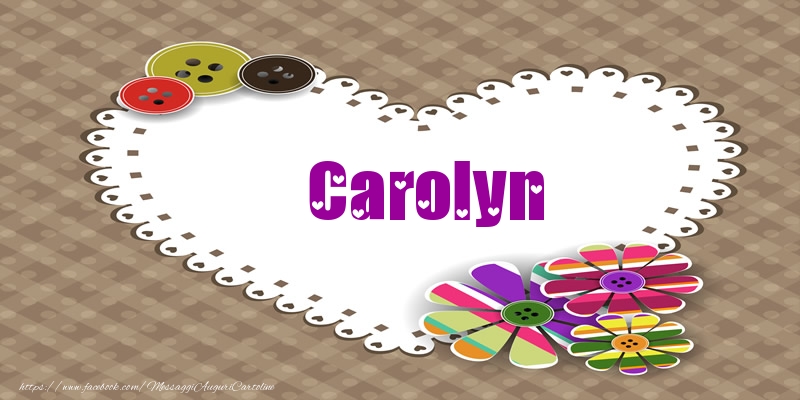 Cartoline d'amore -  Carolyn nel cuore!