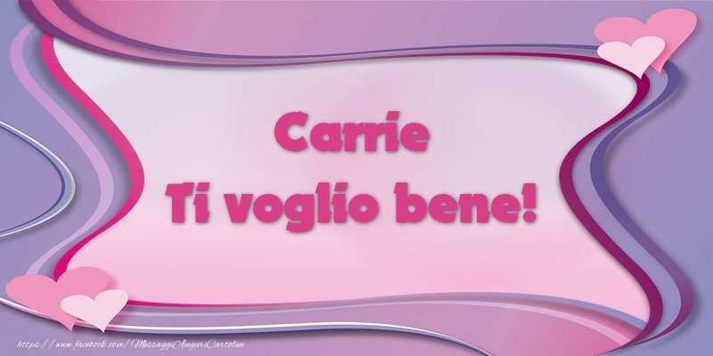 Cartoline d'amore - Cuore | Carrie Ti voglio bene!