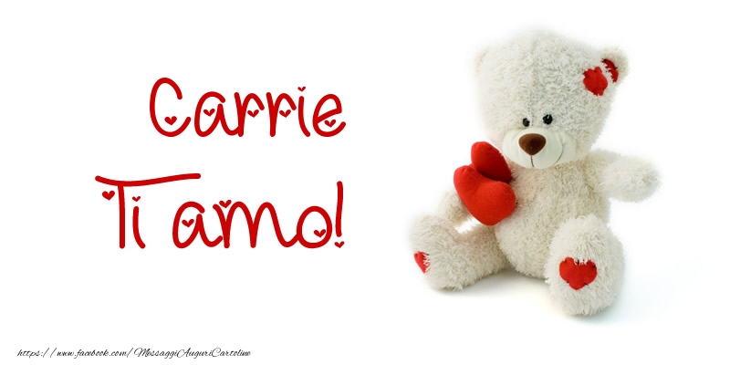 Cartoline d'amore - Animali & Animazione & Cuore & Orsi | Carrie Ti amo!