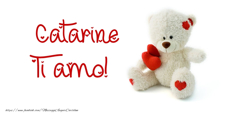 Cartoline d'amore - Animali & Animazione & Cuore & Orsi | Catarine Ti amo!