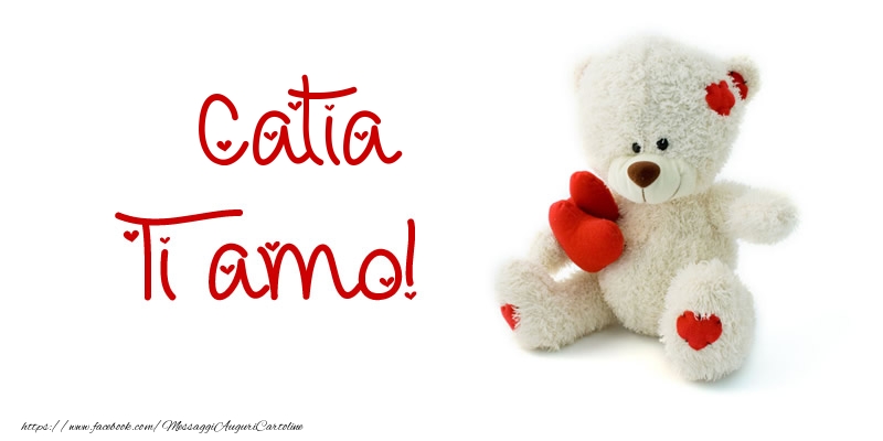 Cartoline d'amore - Animali & Animazione & Cuore & Orsi | Catia Ti amo!