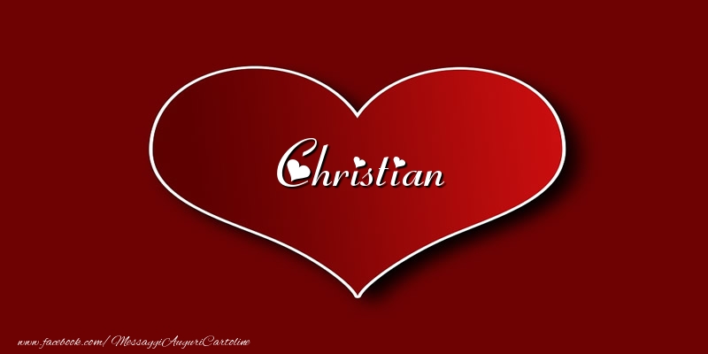 Cartoline d'amore - Amore Christian