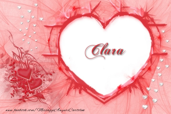 Cartoline d'amore - Cuore | Amore Clara