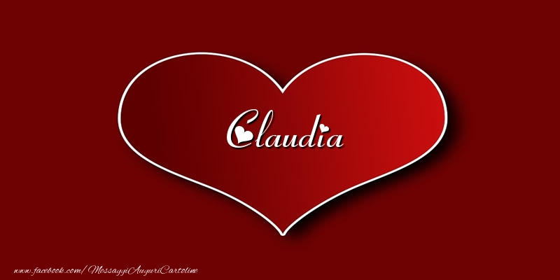 Cartoline d'amore - Cuore | Amore Claudia