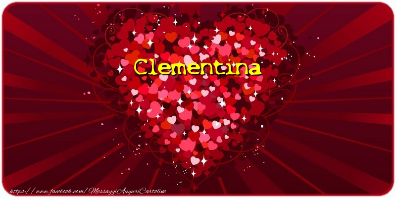 Cartoline d'amore - Cuore | Clementina