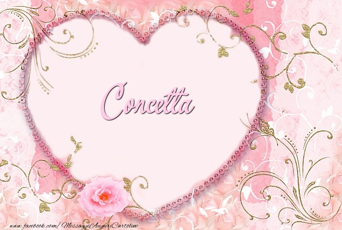 Cartoline d'amore - Cuore & Fiori | Concetta
