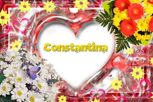 Cartoline d'amore - Cuore & Fiori | Constantina